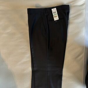John Varvatos Black Dress Pants Flat Front - Brand New